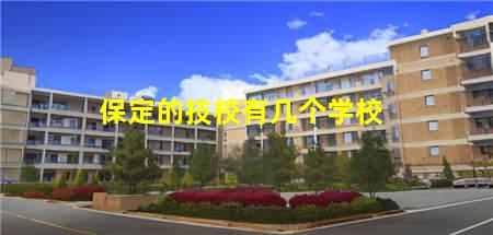 保定内的技校(保定内的技校有哪些)(图3) 保定的技校有几个学校